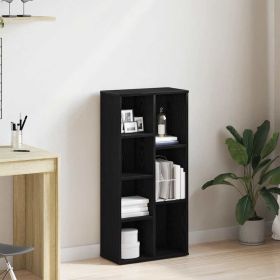 Bookcase Black Oak 19.7x9.8x40.9" Engineered Wood