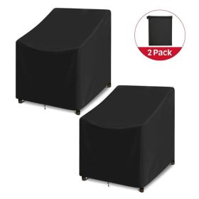 Adiqo Patio Swivel Lounge Chair Covers Waterproof, 2 Pack Outdoor Rocking Chair Covers for Patio Lawn Garden Wicker Furniture, 34"W x 37"D x 36"H