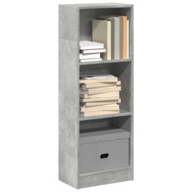 Bookcase Concrete grey Engineered wood Medium Bookcase