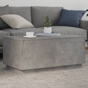 Coffee Table Concrete Grey Engineered Wood Medium Coffee Table