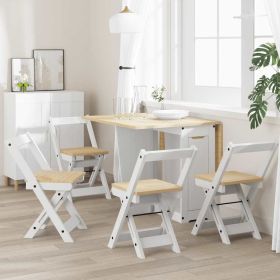 Dining Chair Honey wax brown and white
