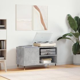 Record Cabinet Concrete Grey Engineered wood, iron