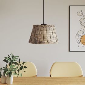Ceiling Lamp Shade Brown Wicker, Iron Large Appealing Design