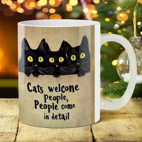 1pc 11Oz Animal Ceramic Coffee Mug with Pattern, Suitable for Daily Drinking Water And Coffee, Home Kitchen Supplies