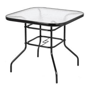 Square Outdoor Dining Table 80x80x70cm (Option: Dark Chocolate)