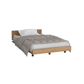 Ethereal Twin Bed Base, Headboard (Color: Pine)