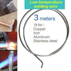Low Temperature Welding Wire for Copper Aluminum Iron Stainless Steel Weld 300cm (length: 3 meters of welding wire)